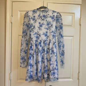 Altar’d State LongSleeved floral mesh dress